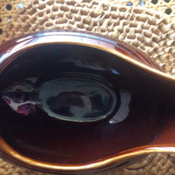 Vintage Homer Laughlin Fiesta Pottery Amber Stone Open Sauce Gravy Boat 18 oz - Picture 9 of 16